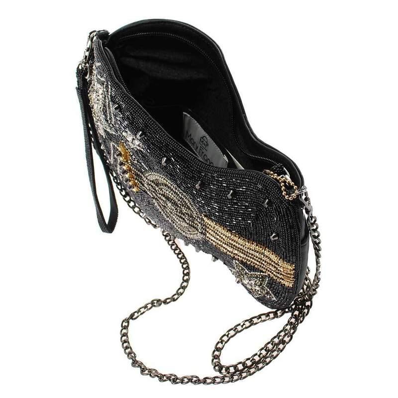 Superstar Beaded Guitar Crossbody Handbag