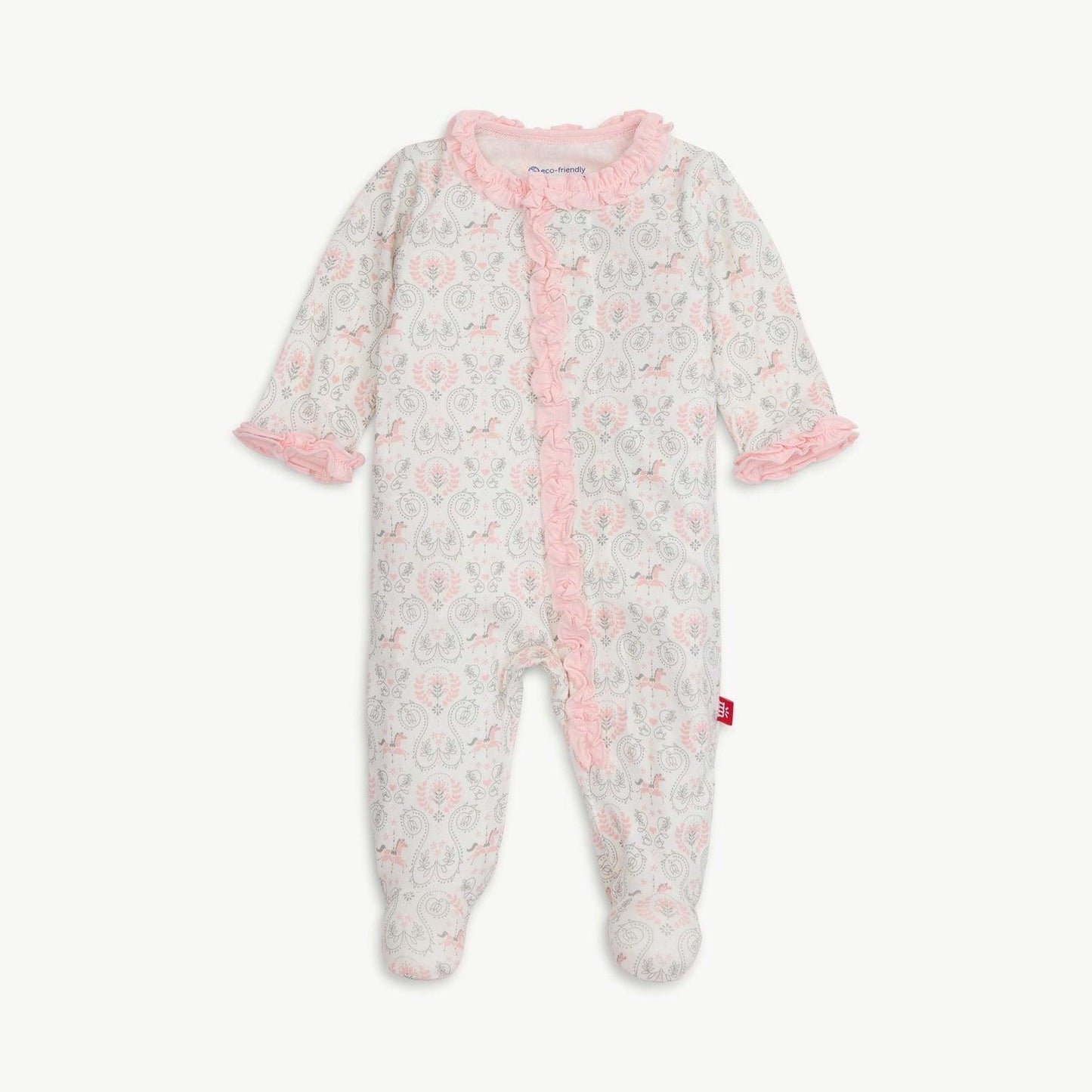 Carousel Modal Magnetic Footie with Ruffle