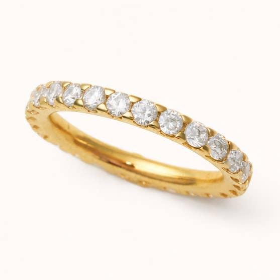 Merit Gold Crystal Ring