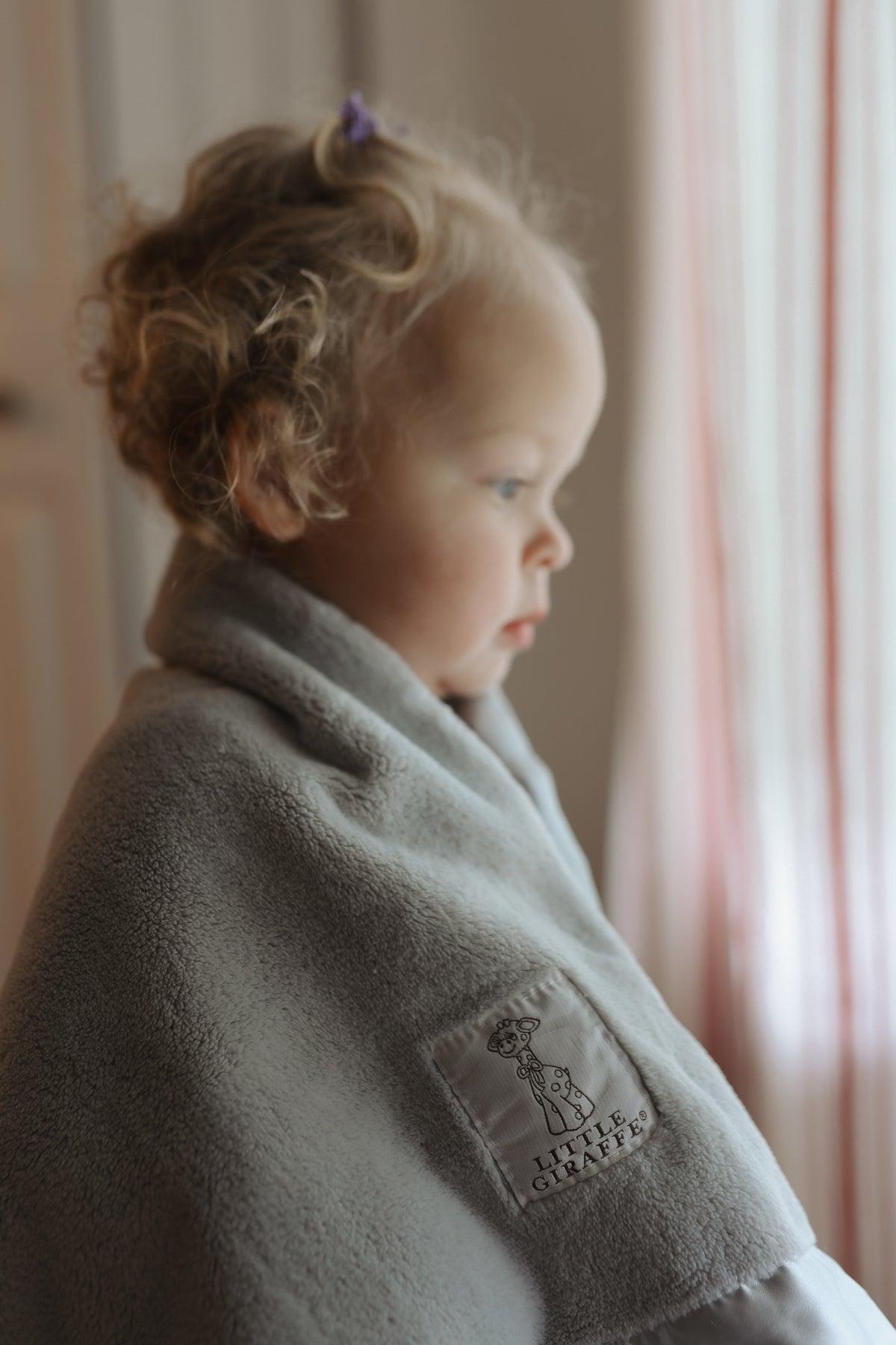 Chenille Satin Toddler Blanket