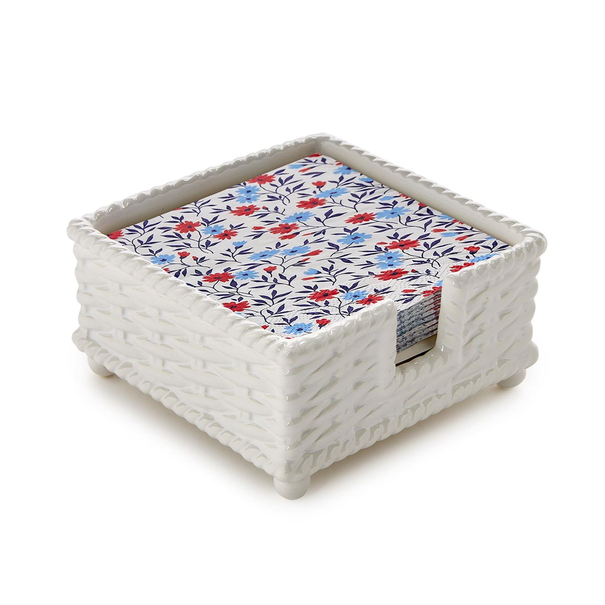 Basketweave Cocktail Napkin Holder