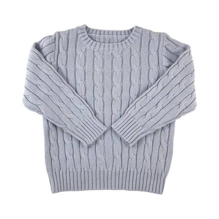 Cable Crewneck Knit Sweater