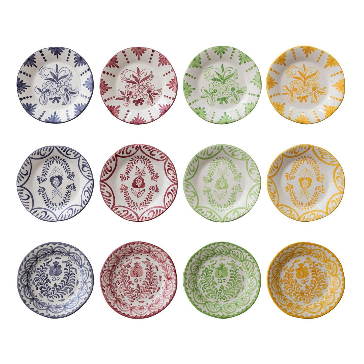 Hand-Painted Stoneware Plate