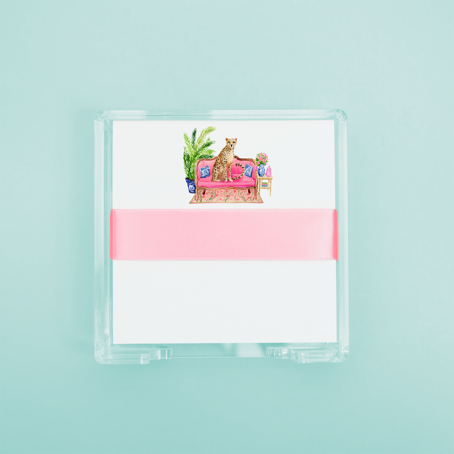 Watercolor Printed Desk Set