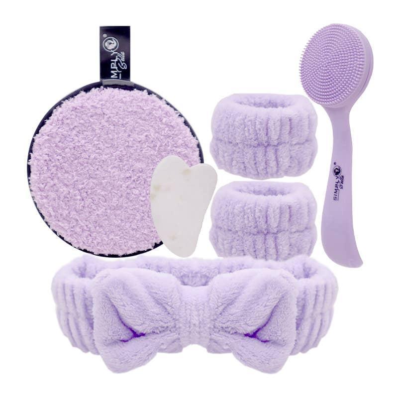 Spa Headband & Wristband Set - 6pc