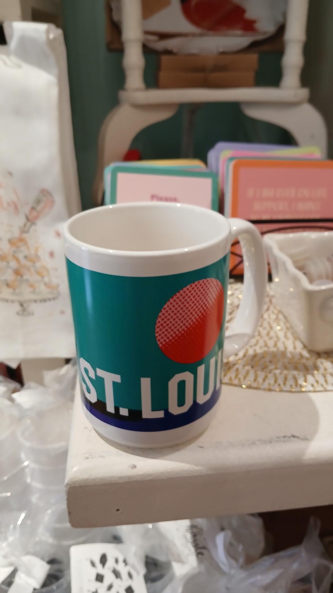 St. Louis Retro Printed Coffee Mug