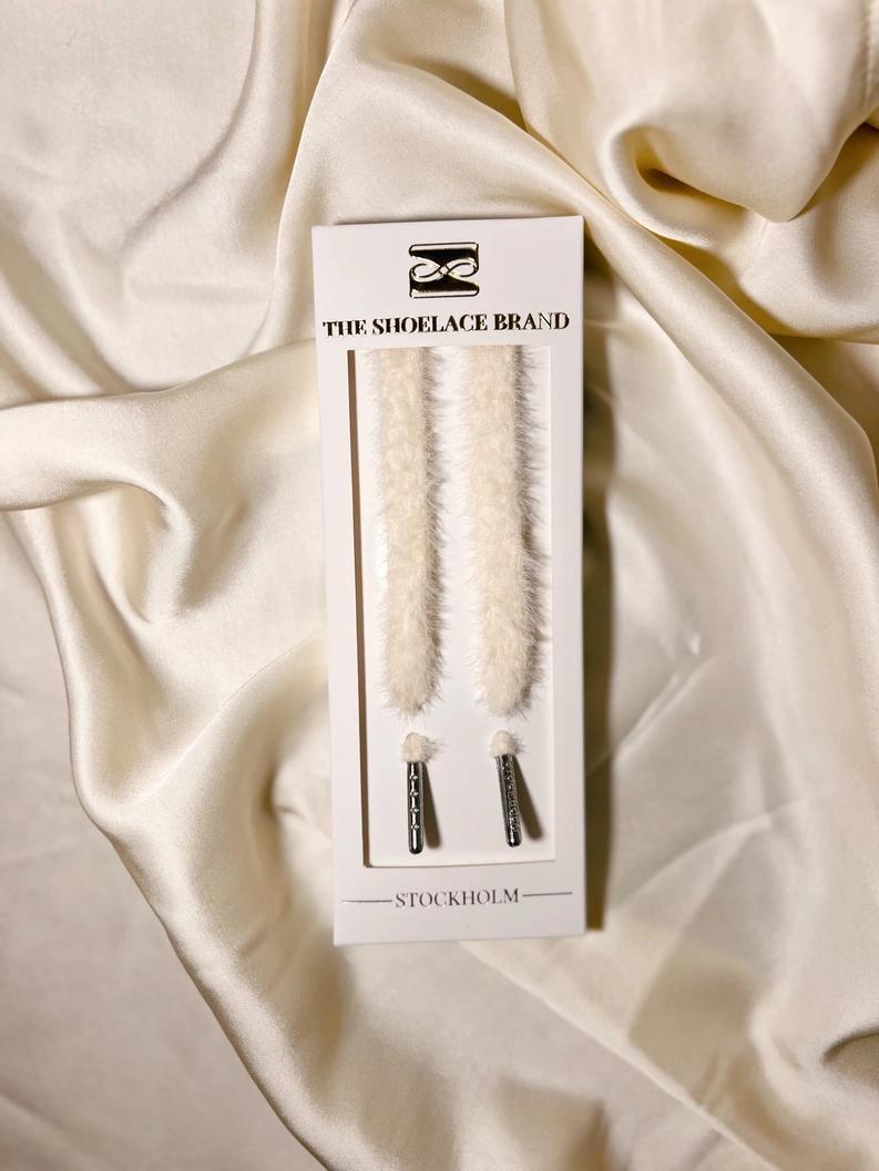 Faux Fur Plush Shoelaces