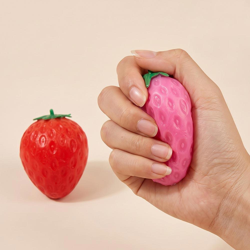 Strawberry Squeeze Squishy Stress Relief Toy