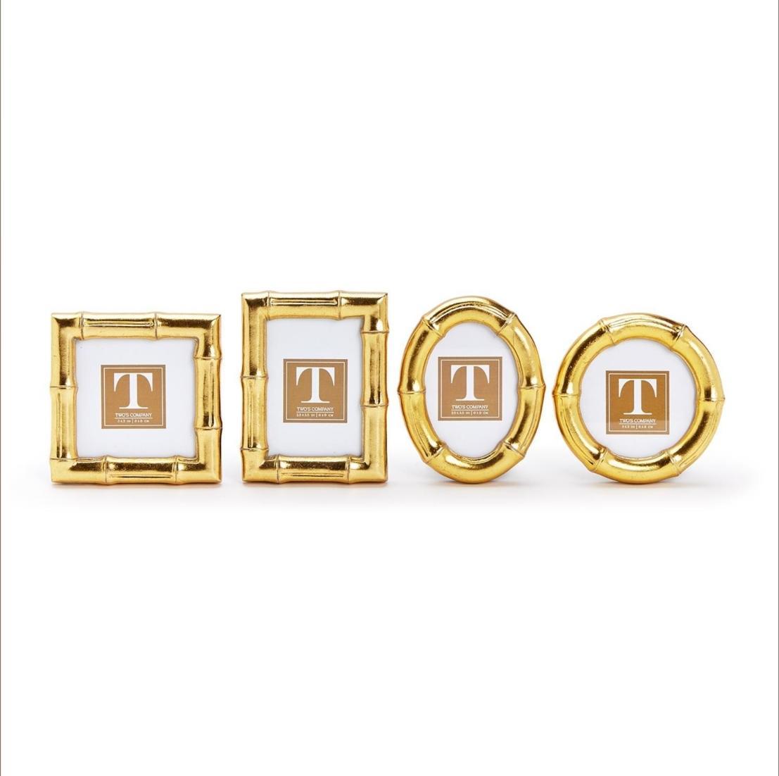 Faux Bamboo Mini Gold Frames