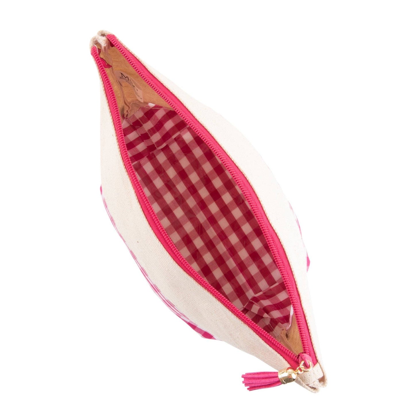 Gingham Boarding Now Cosmetic with Monogram