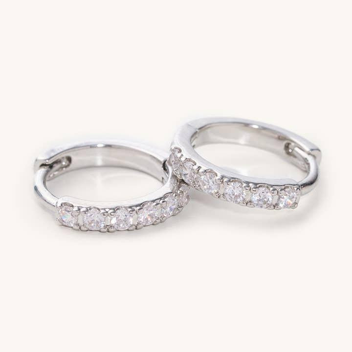 Silver Crystal Huggies-Waterproof