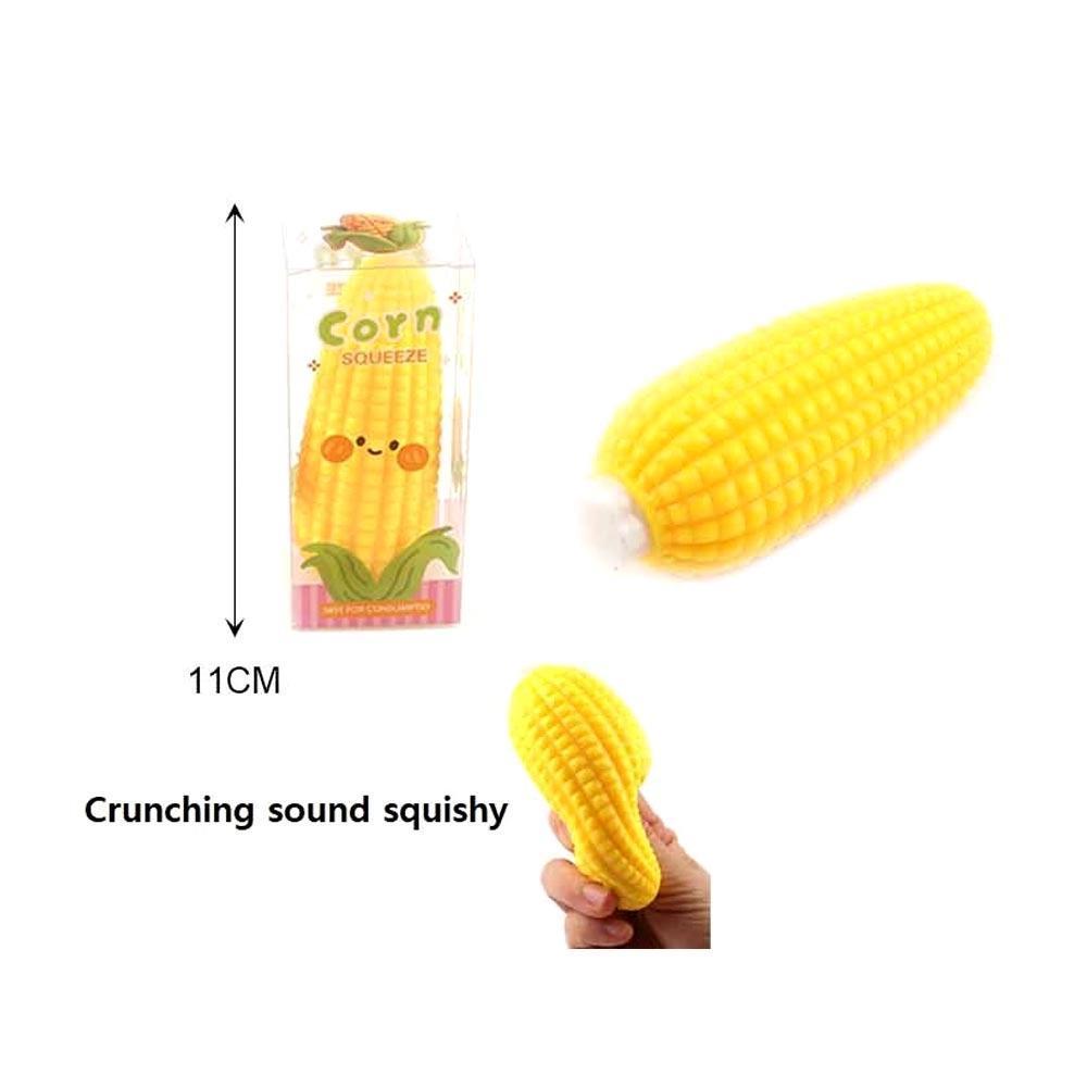 ASMR Crunchy Corn Shaped Crunching Sound Squeeze Squishy Stress Relief Toy