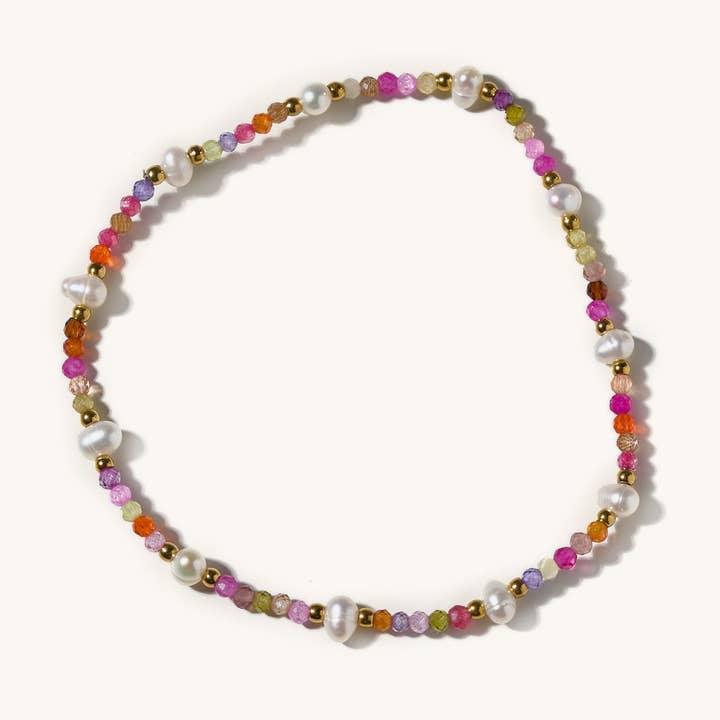 Penelope Pink Pearl Bracelet