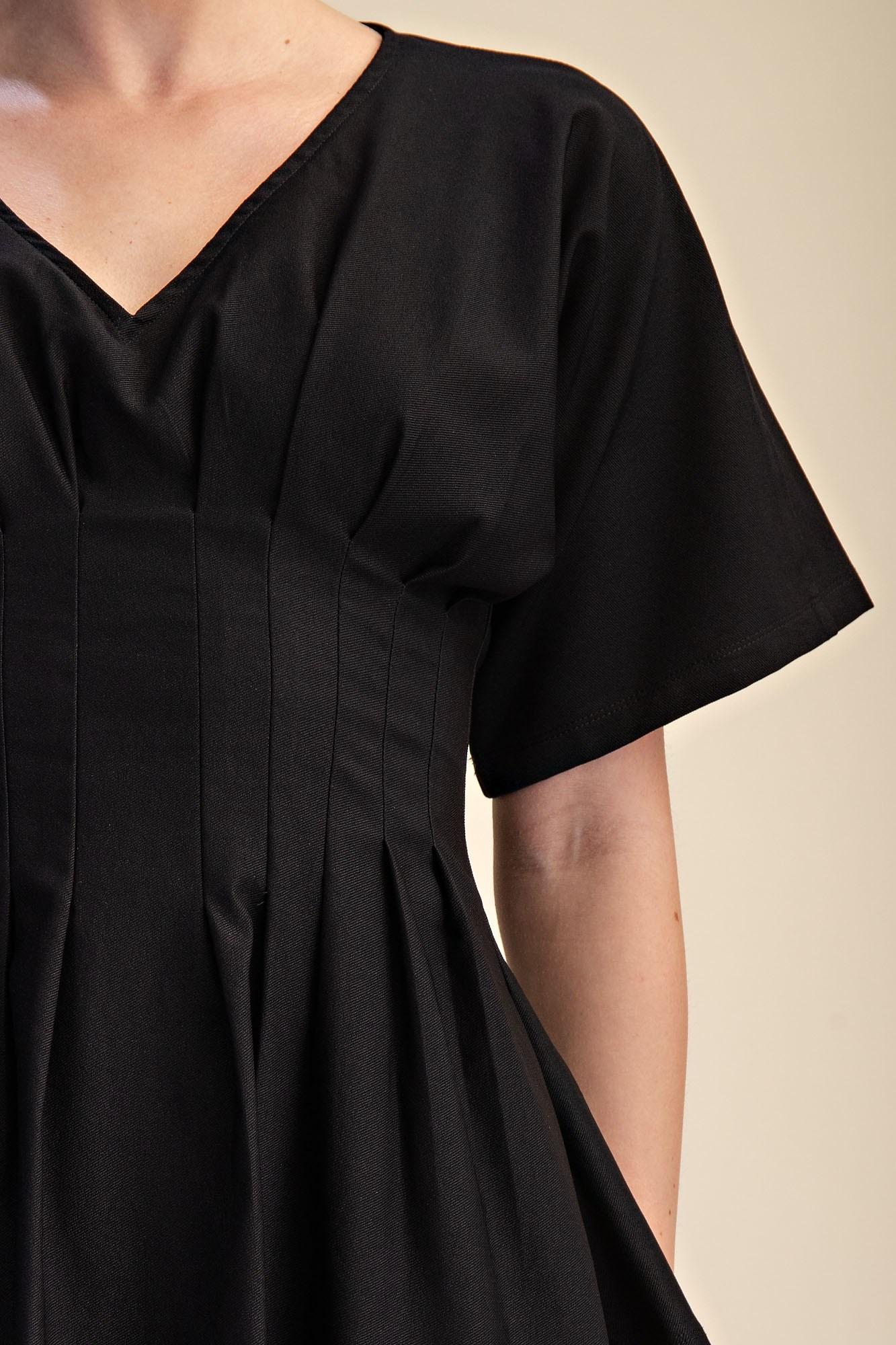 Pleated Peplum Top