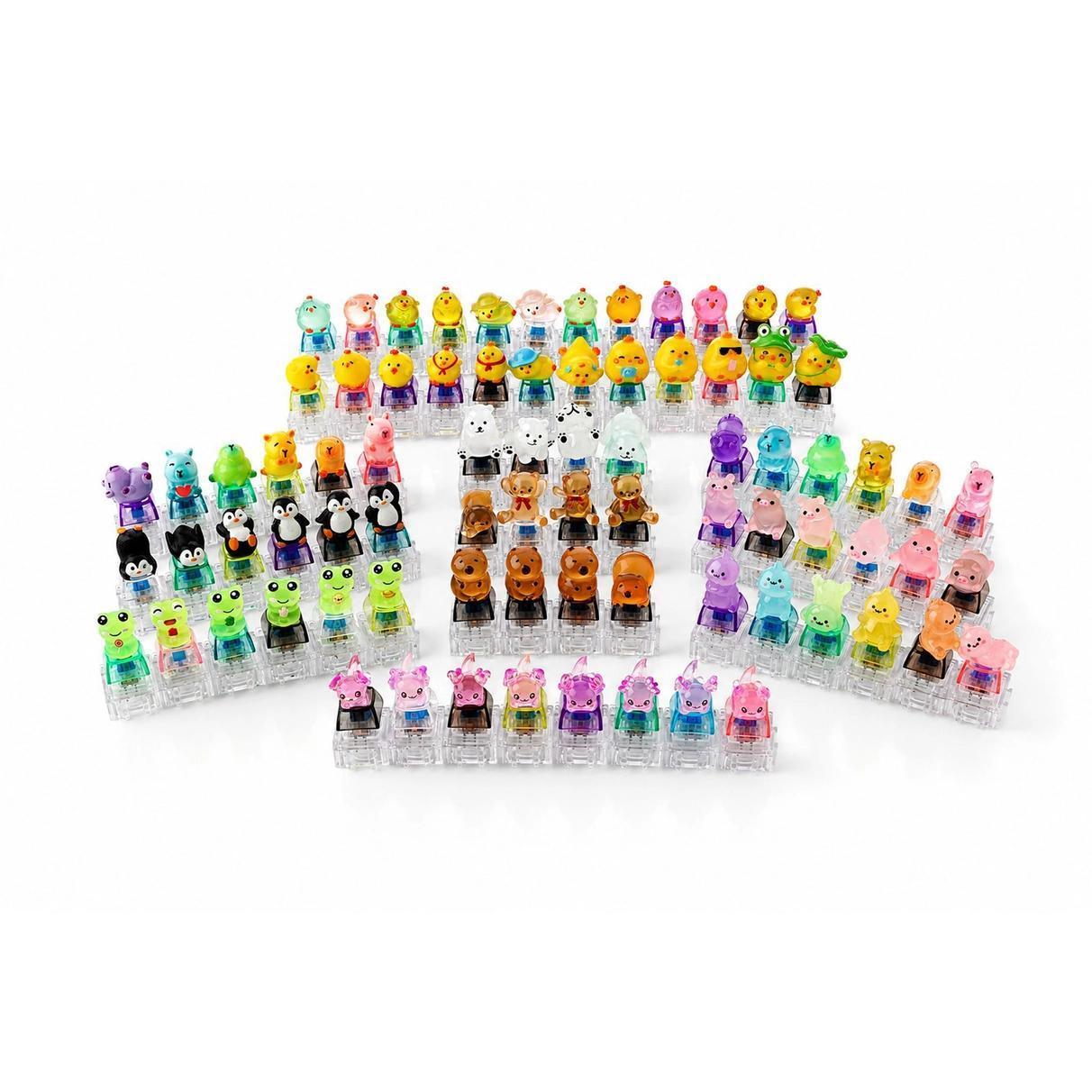 Clikcharms Fidget Keyboard Clicker Keychain