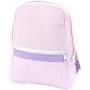 Seersucker Small Backpack with Monogram