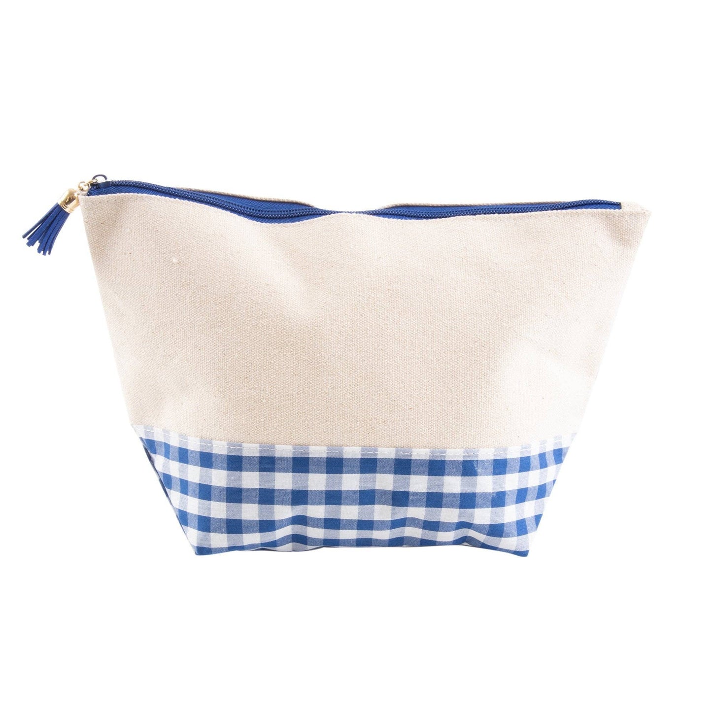 Gingham Boarding Now Cosmetic with Monogram