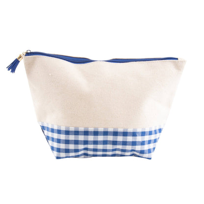Gingham Boarding Now Cosmetic with Monogram