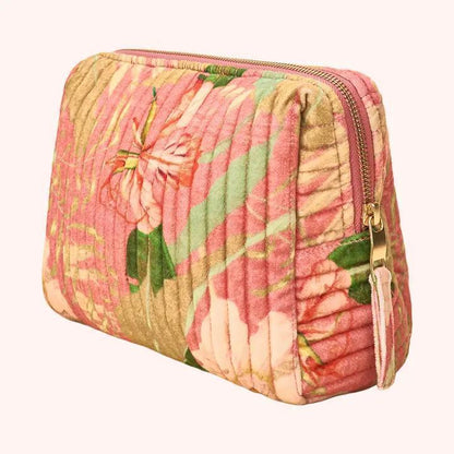 Quilted Velvet Washbag