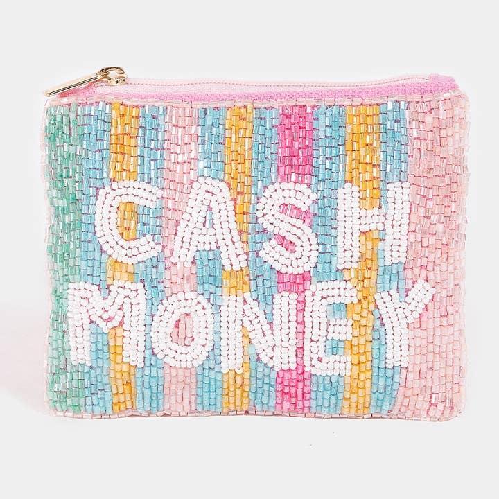 Seed Beaded Coin Purse