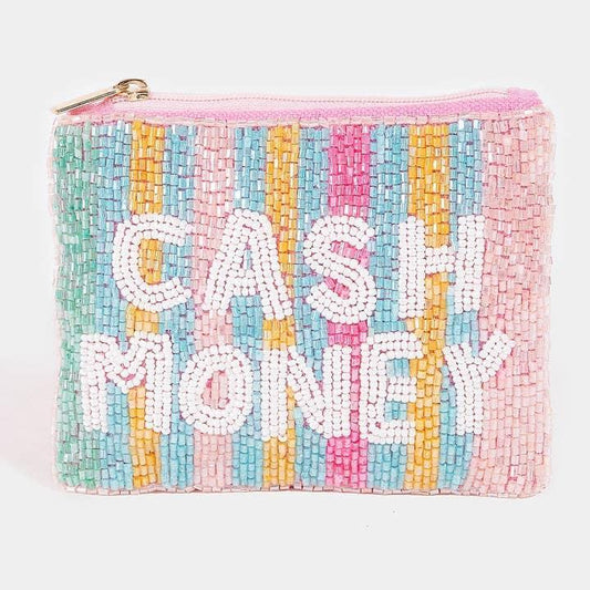 Seed Beaded Coin Purse