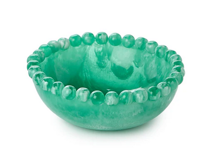 Beaded Rim Resin Bowl