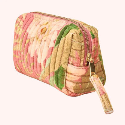 Quilted Velvet Vanity Bag