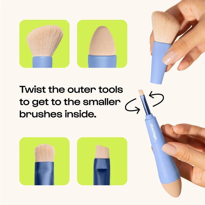 Multi-Tasker - 4-in-1 Makeup Brushes