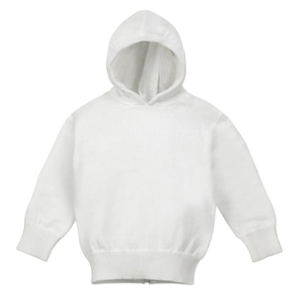 Monogrammed Hooded Zip Back Sweater