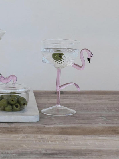 Flamingo Shaped Wine Glass