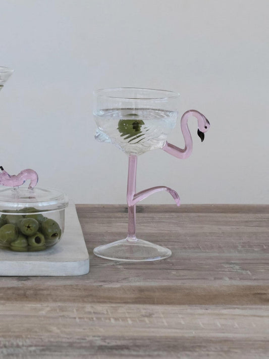 Flamingo Shaped Wine Glass