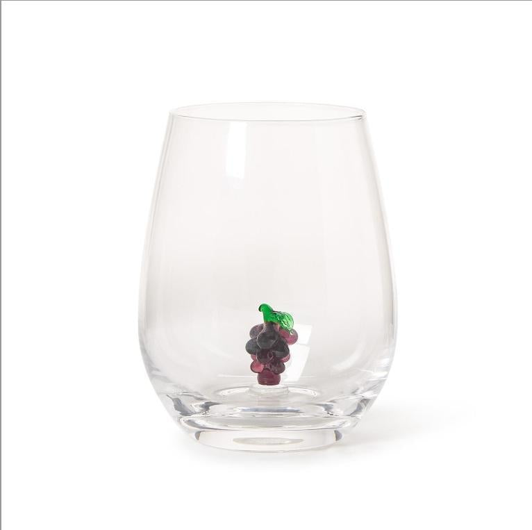 Grapes Wine Glass