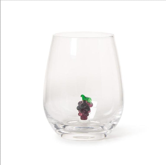Grapes Wine Glass