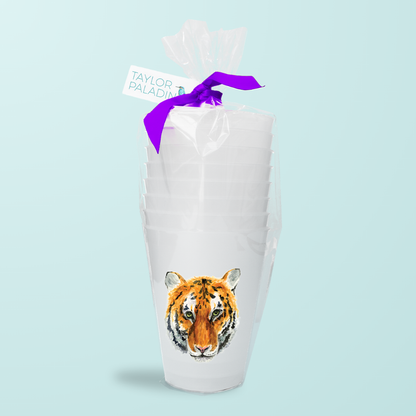 Watercolor Printed Frosted Cups