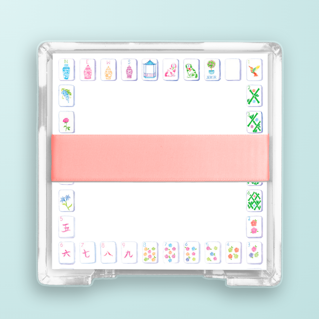 Watercolor Printed Desk Set