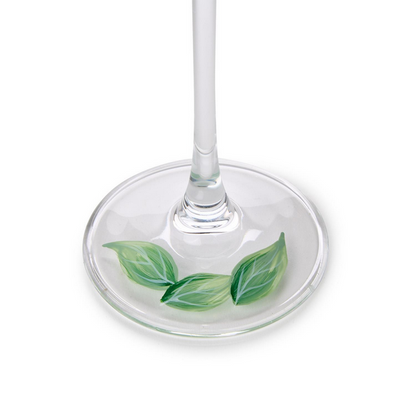 Hydrangea Hand-Painted Glassware