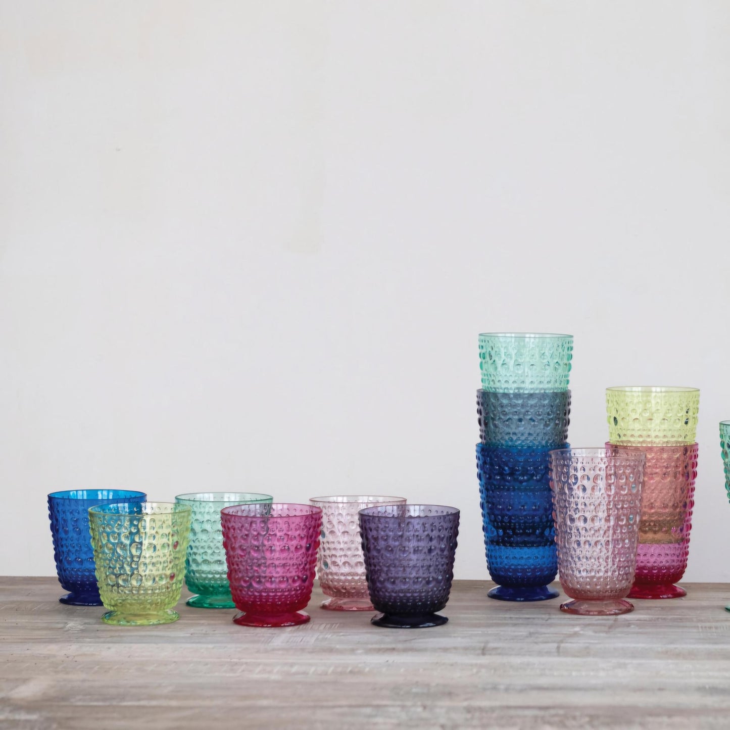 Dot Texture Drinking Glass