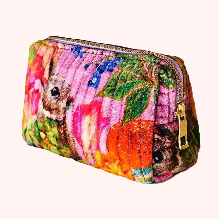 Quilted Velvet Vanity Bag
