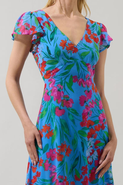 Finy Floral Perth Flare Midi Dress