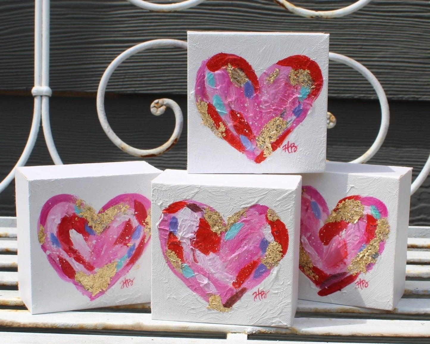 Handpainted Heart Canvas