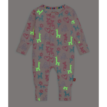 Pink Party Animal Magnetic Convertible Coverall