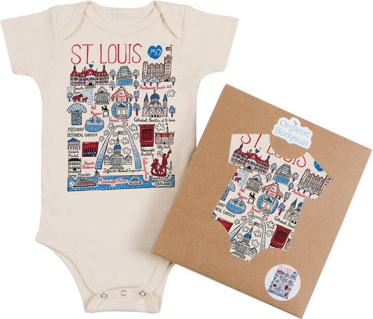 St Louis Boutique Map Art Organic Tee