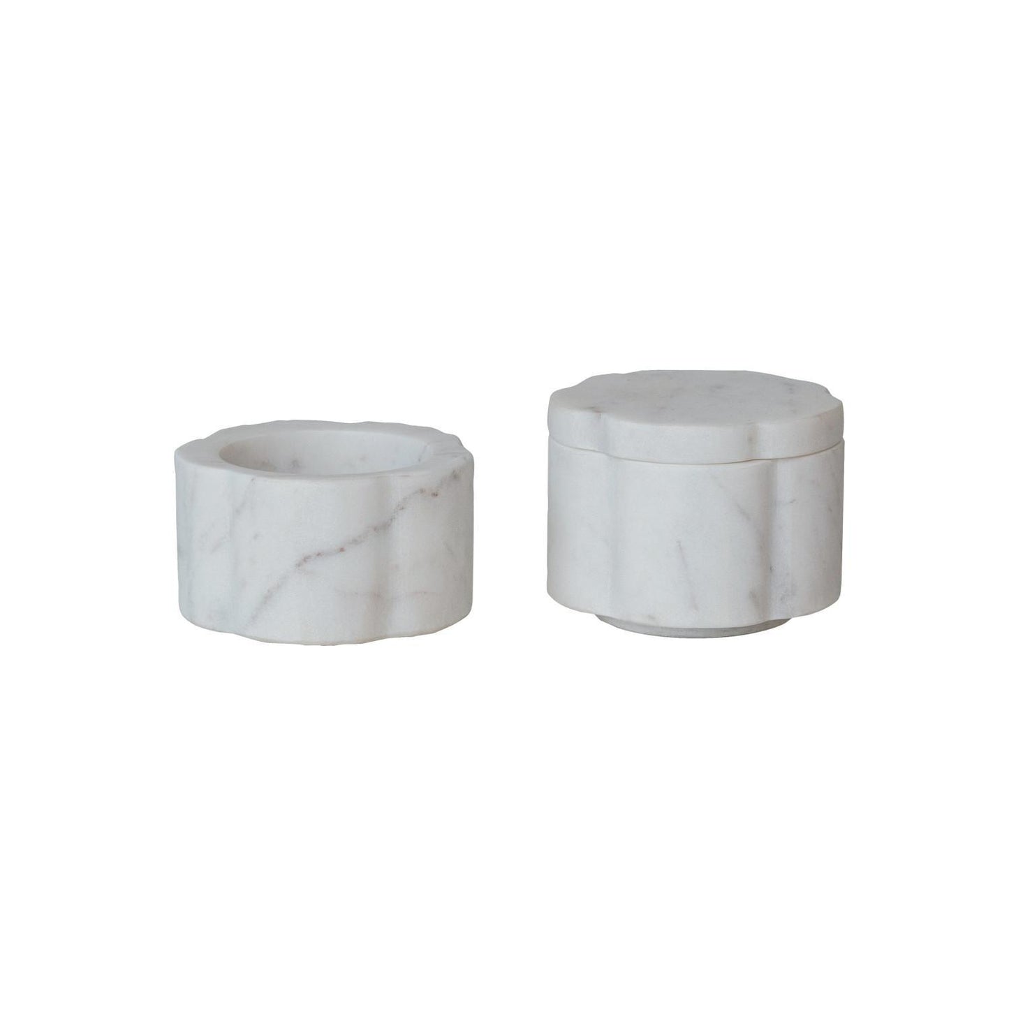 Stackable Marble Pinch Pots