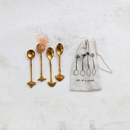Brass Mushroom Spoons