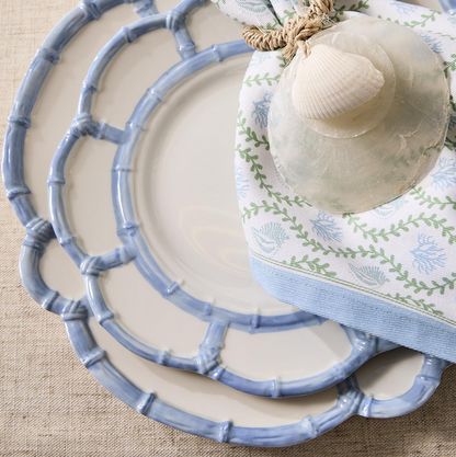 Bamboo Rim Dinner Plates