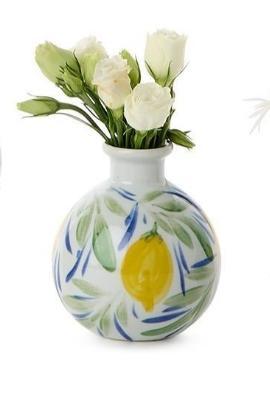 Hand-Painted Mini Lemon Vase
