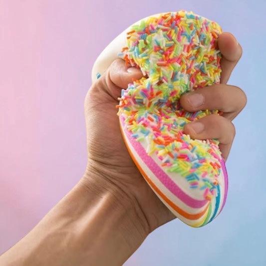 Rainbow Cake Squishy – Slow Rising Sensory Stress Toy