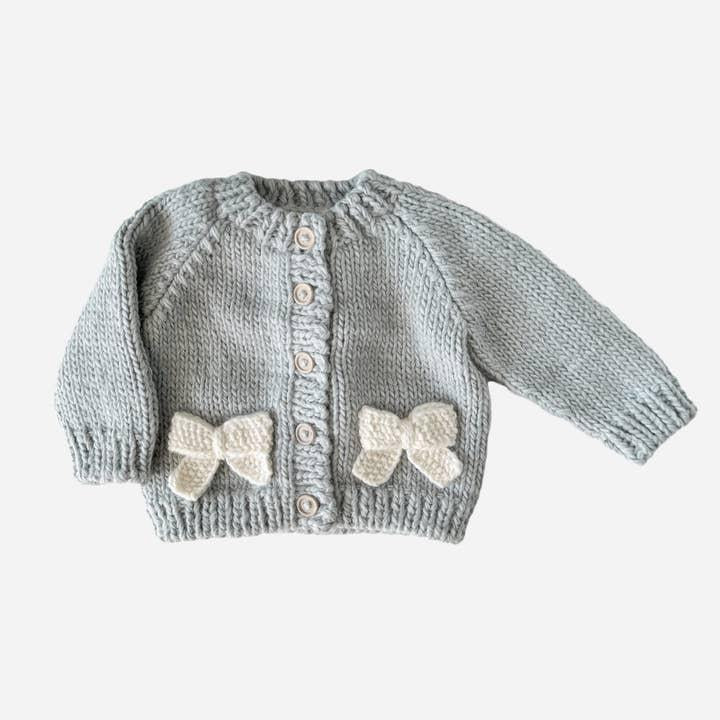 Bow Cardigan - Bowie Grey