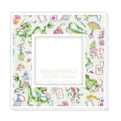 Mahjong Dragon and Icons Frame
