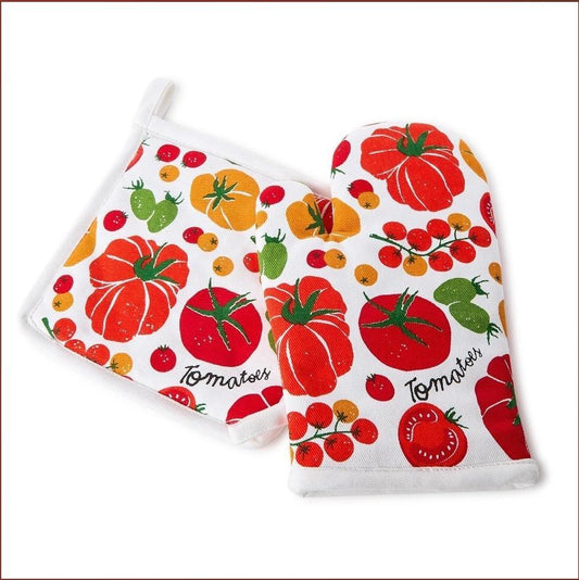 Harvest Pot Holder and Oven Mitt Set